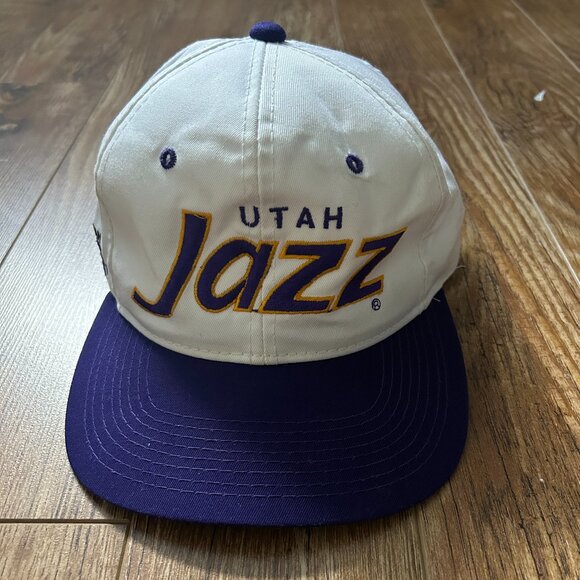 Vintage Utah Jazz NBA Script Snapback - Picture 1 of 4